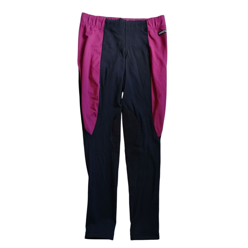 Kerrits Leggings Womens Sz Medium Equestrian Riding Pants Cranberry Black